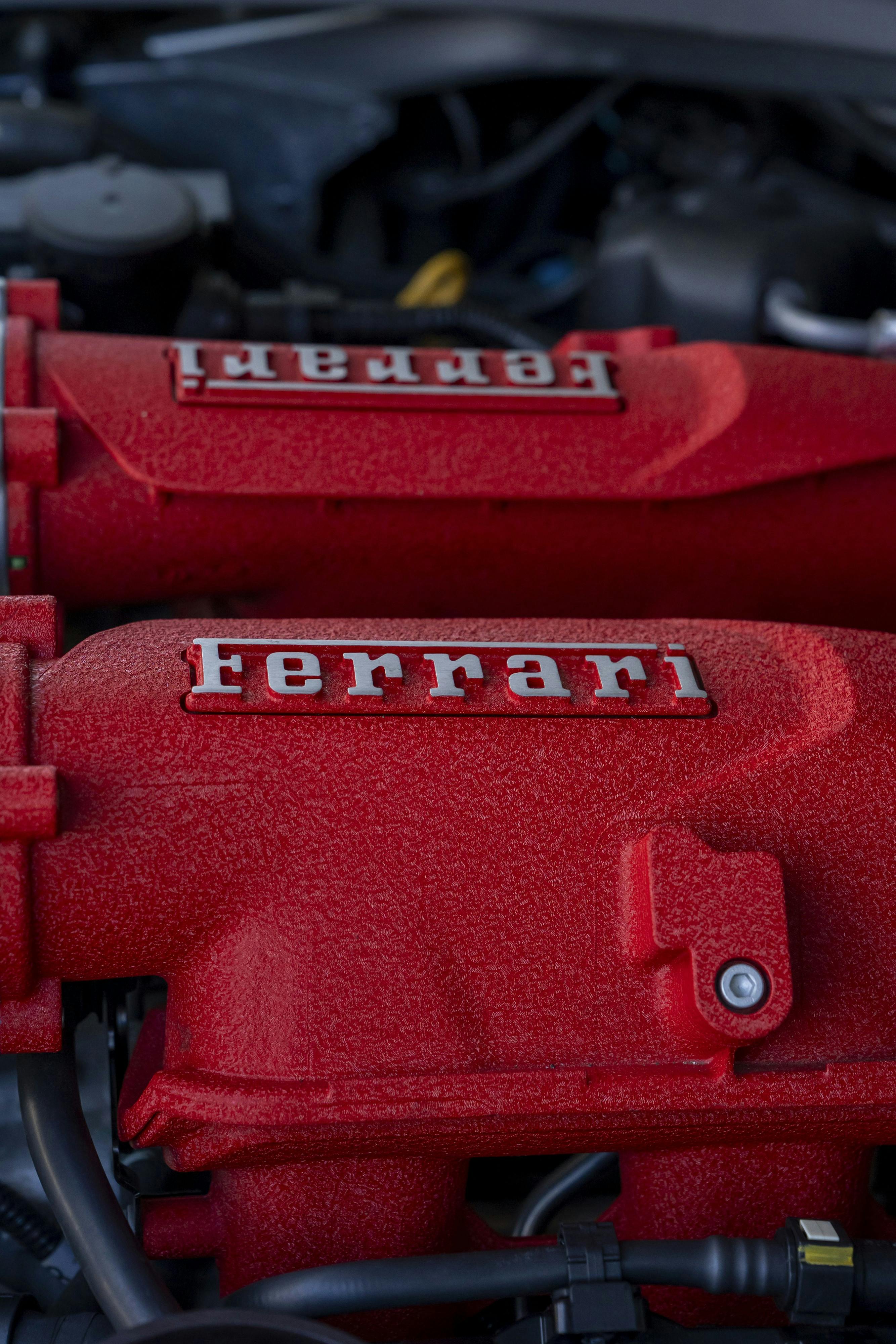 F154 3.9L twin turbo engine in a 2016 Ferrari California T.