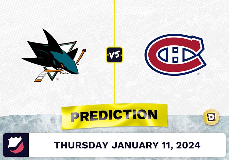 San Jose Sharks vs. Montreal Canadiens Prediction, Odds, NHL Picks [1/11/2024]