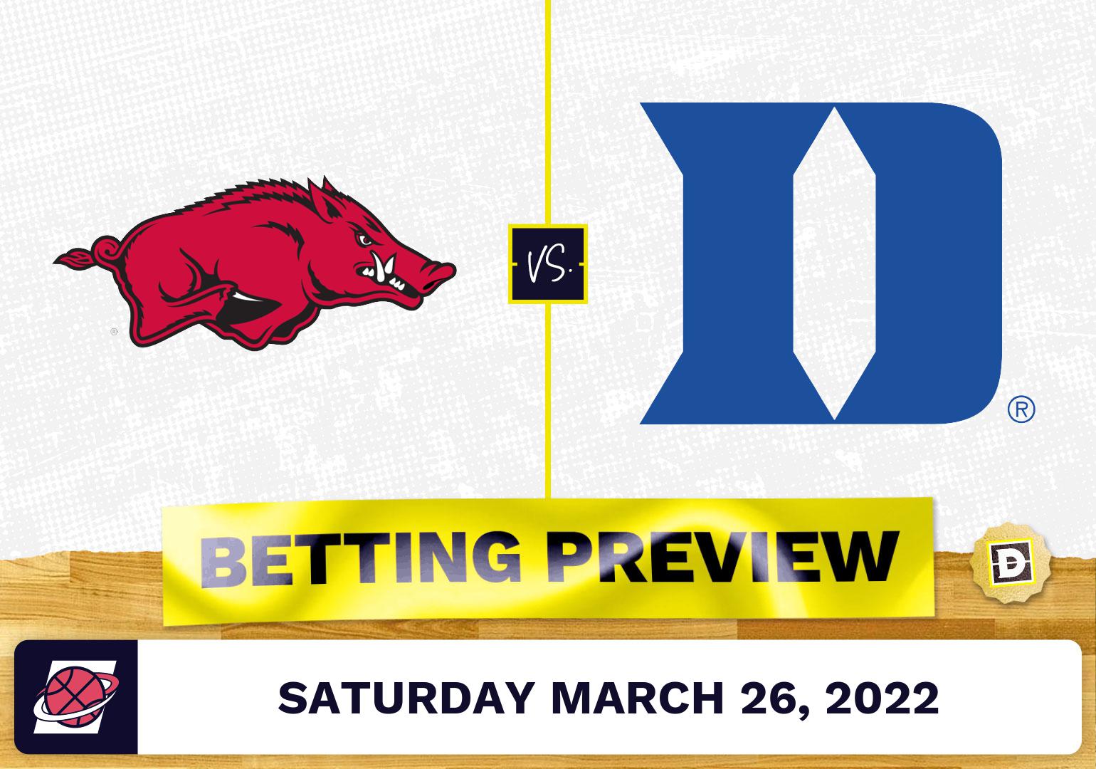 Arkansas vs. Duke CBB Predictions and Odds - Mar 26, 2022