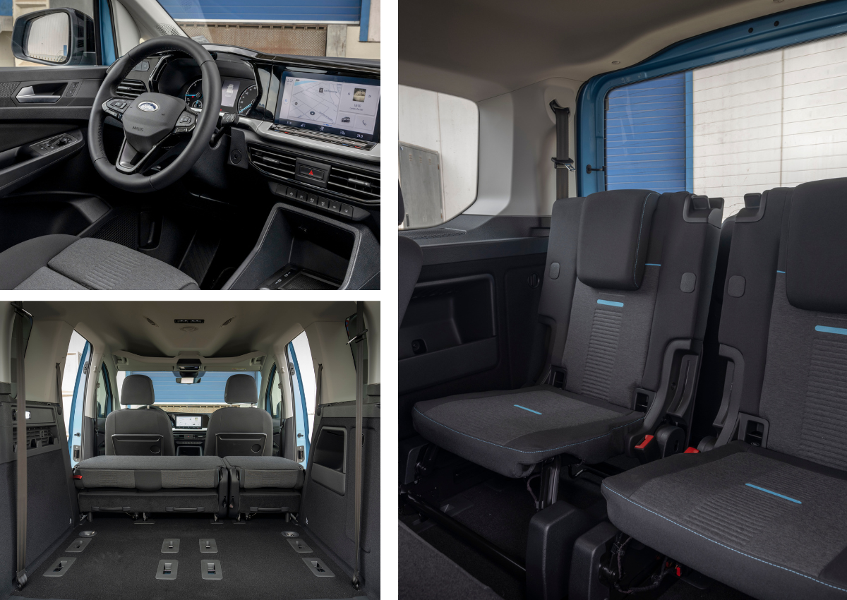 Das Interieur des Ford Grand Tourneo Connect
