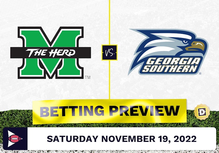 Marshall vs. Georgia Southern CFB Prediction and Odds - Nov 19, 2022