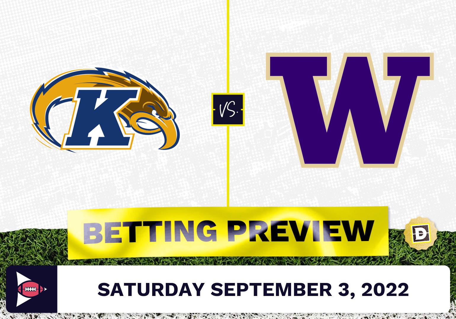 Kent State vs. Washington CFB Prediction and Odds - Sep 3, 2022