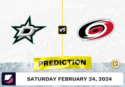 Dallas Stars vs. Carolina Hurricanes Prediction, Odds, NHL Picks [2/24/2024]