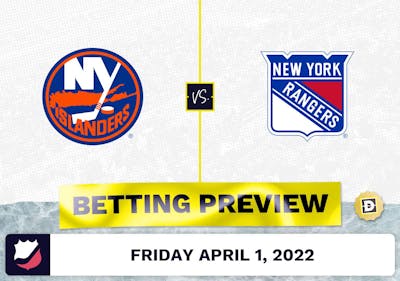 Islanders vs. Rangers Prediction and Odds - Apr 1, 2022