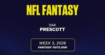 Dak Prescott projections Week 3: Fantasy points, passing yards vs. Ravens [2026]