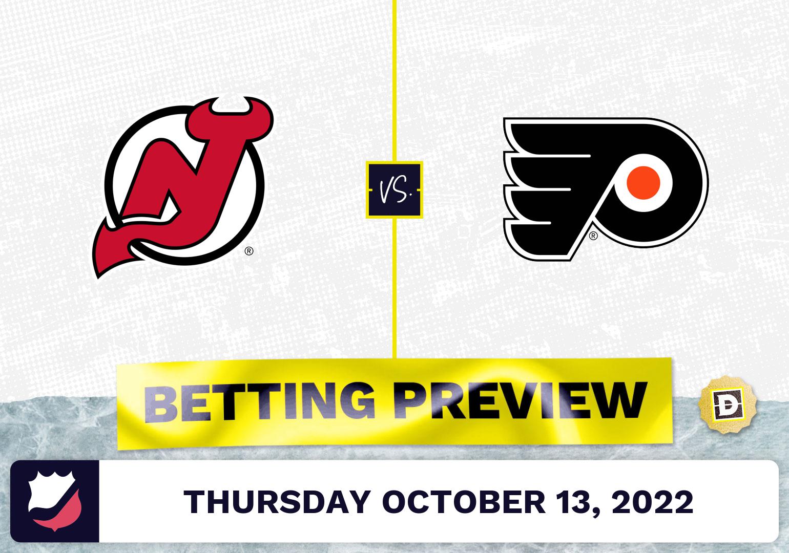 Devils vs. Flyers Prediction and Odds - Oct 13, 2022