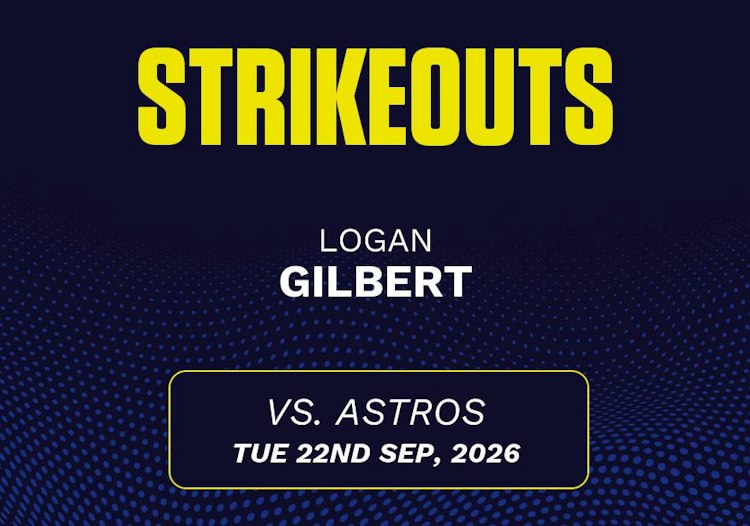 Logan Gilbert projected stats for Tuesday, September 22, 2026.