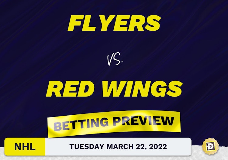 Flyers vs. Red Wings Predictions and Odds - Mar 22, 2022