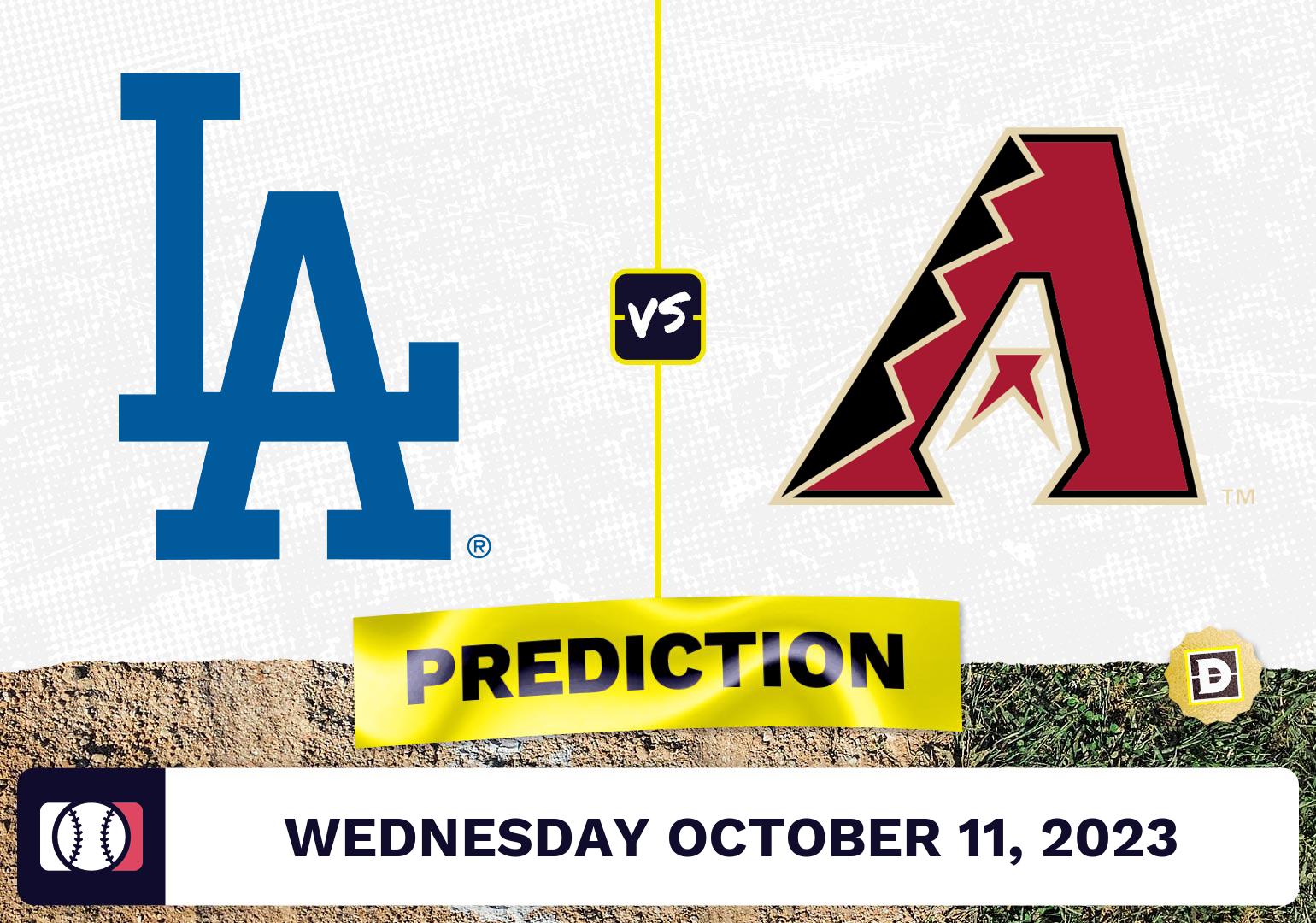 Dodgers vs. Diamondbacks Prediction for MLB Wednesday [10/11/2023]