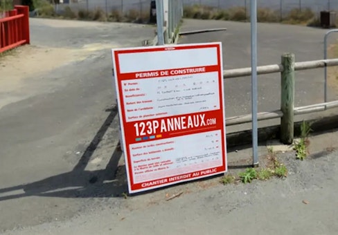 panneaux permis de construire imprimé