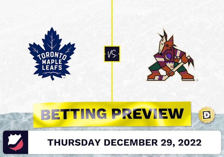 Maple Leafs vs. Coyotes Prediction and Odds - Dec 29, 2022