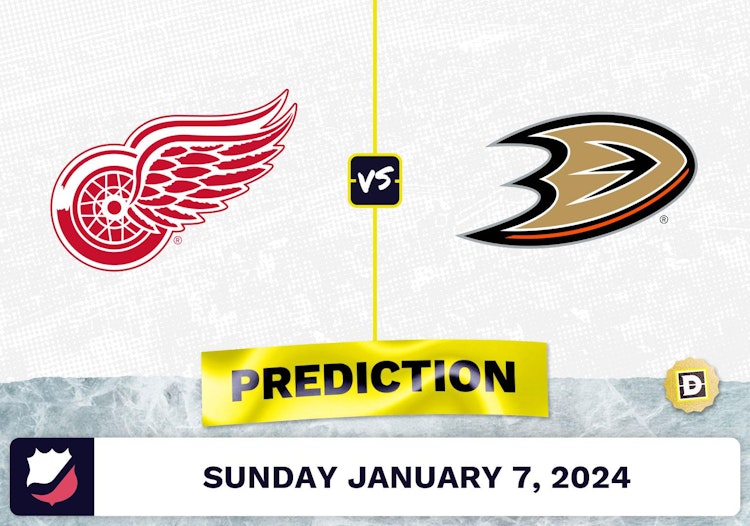 Detroit Red Wings vs. Anaheim Ducks Prediction, Odds, NHL Picks  [1/7/2024]