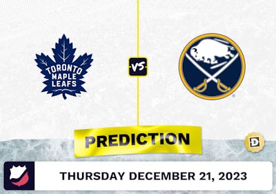 Toronto Maple Leafs vs. Buffalo Sabres Prediction, Odds, NHL Picks  [12/21/2023]