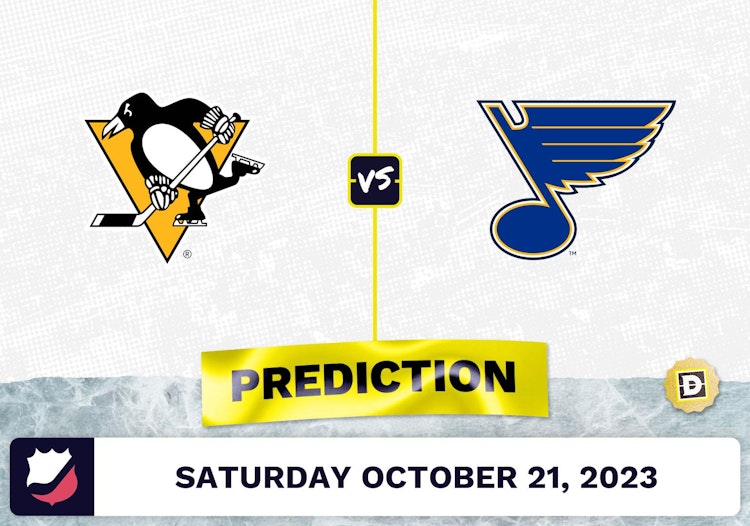 Penguins vs. Blues Prediction and Odds - October 21, 2023