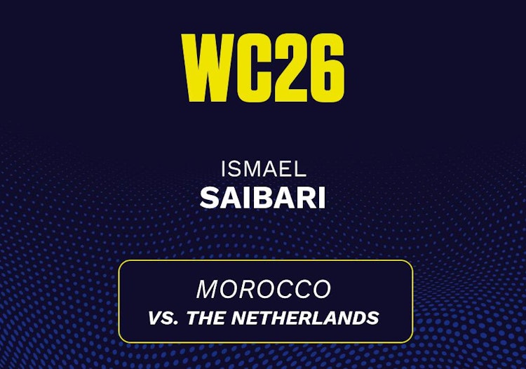 Ismael Saibari projected stats for Tuesday, June 30, 2026.