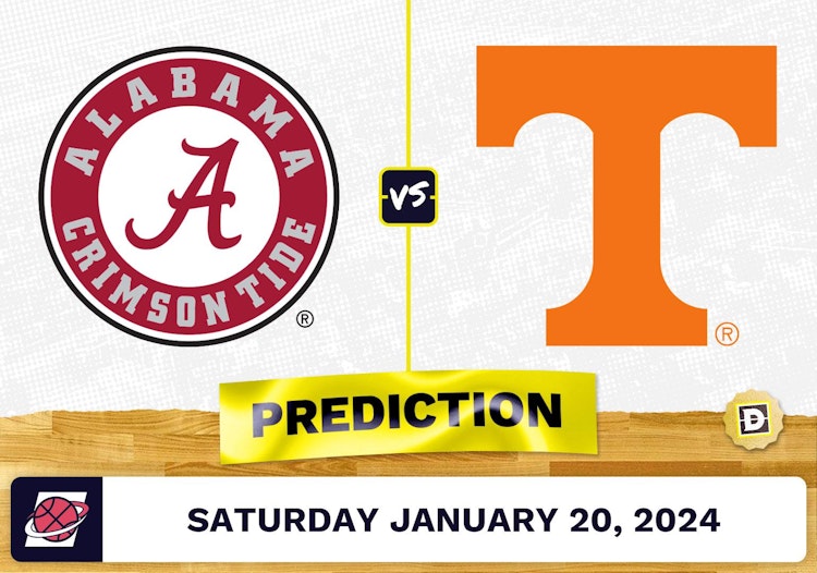 Alabama vs. Tennessee Prediction, Odds, College Basketball Picks [1/20/2024]