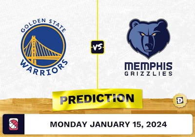 Golden State Warriors vs. Memphis Grizzlies Prediction, Odds, NBA Picks [1/15/2024]