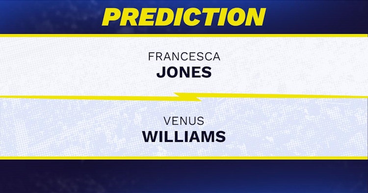 Francesca Jones vs Venus Williams Tennis Prediction.