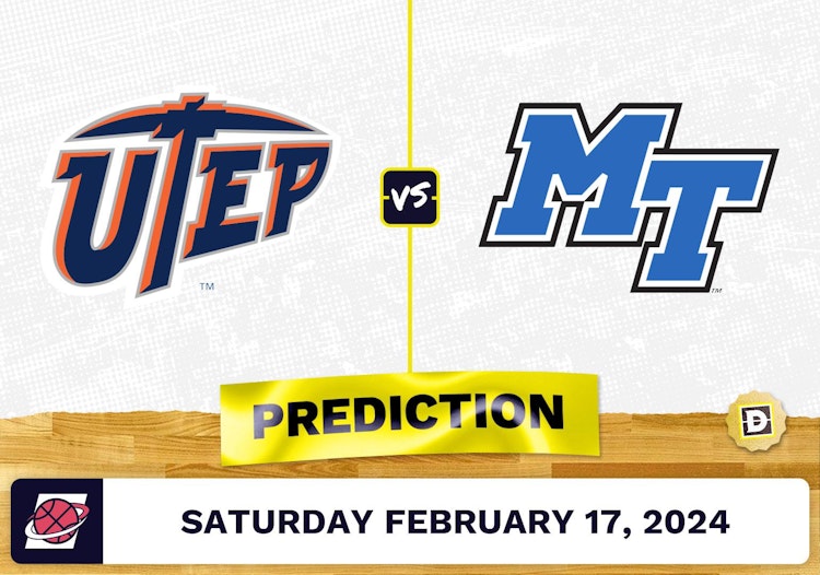 UTEP vs. Middle Tennessee Prediction, Odds, College Basketball Picks [2/17/2024]