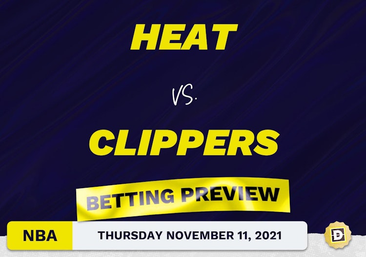 Heat vs. Clippers Predictions and Odds - Nov 11, 2021