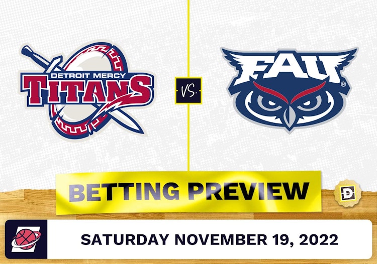 Detroit Mercy vs. Florida Atlantic CBB Prediction and Odds - Nov 19, 2022