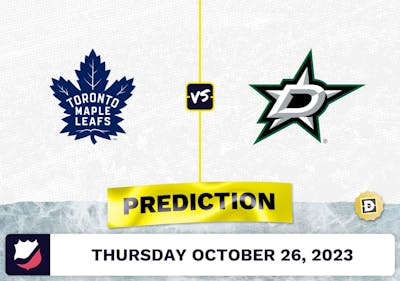 Maple Leafs vs. Stars Prediction and Odds - October 26, 2023