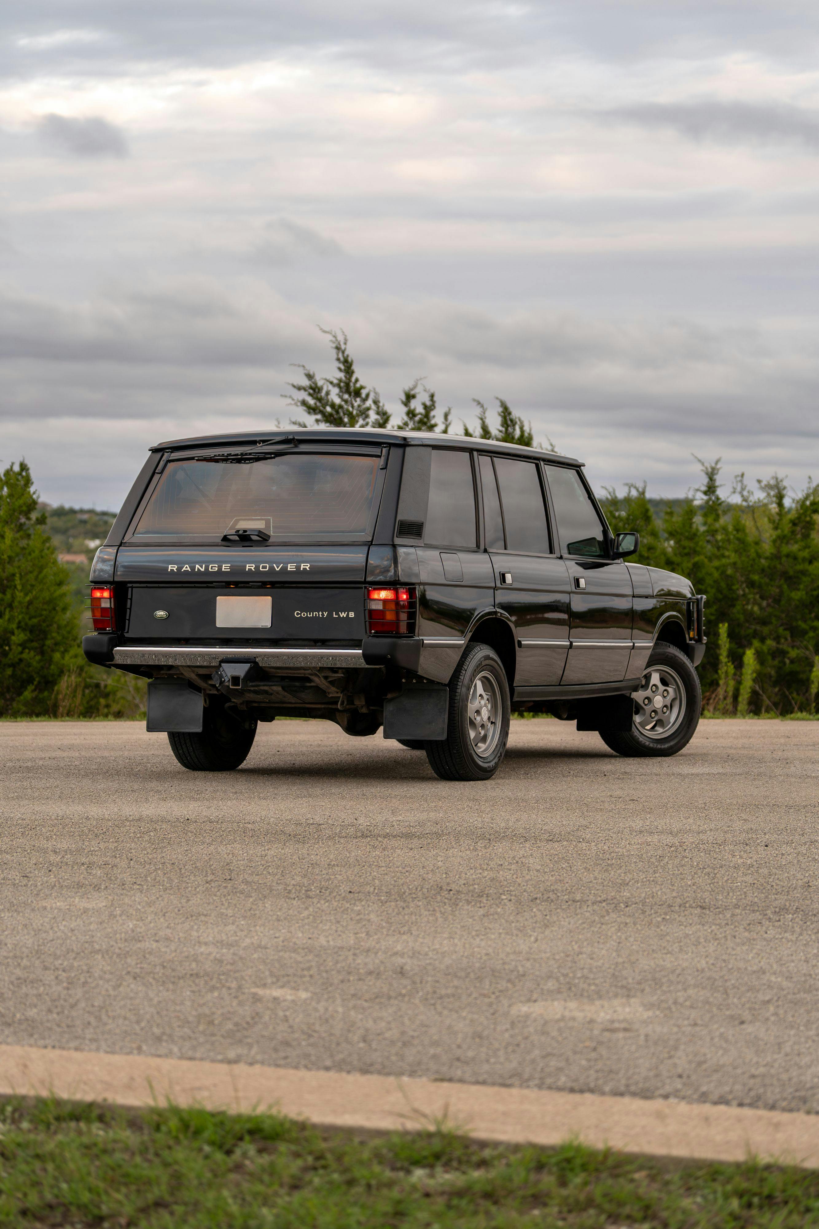 1994 Range Rover LWB in Beluga Black over Dark Sable in Austin, TX.