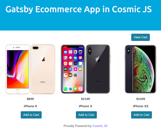 How to build an Ecommerce Website using Gatsby and Cosmic image