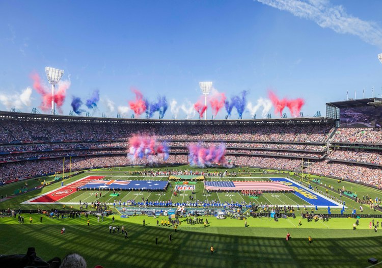 NFL international games against the spread.