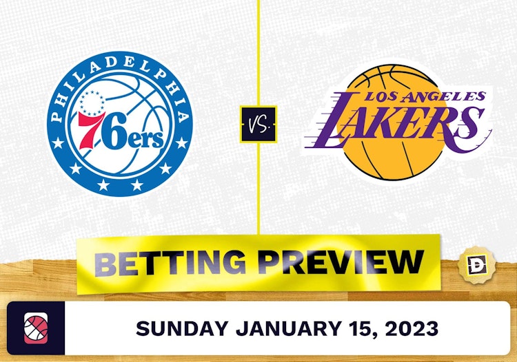 76ers vs. Lakers Prediction and Odds - Jan 15, 2023