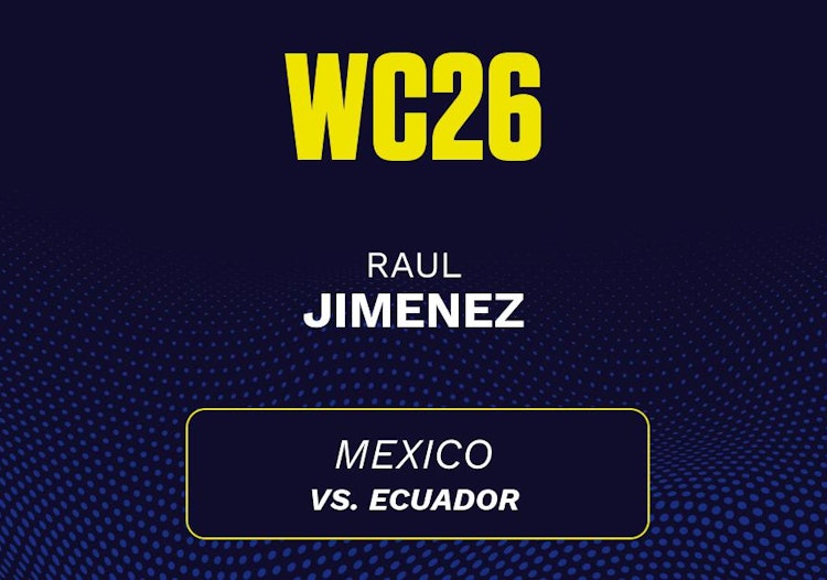 Raul Jimenez projected stats for Tuesday, June 30, 2026.