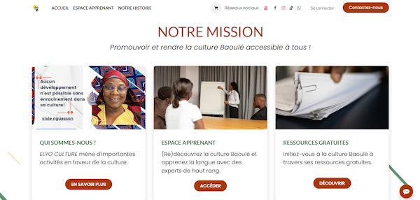 Démonstration de la refonte pour une formatrice linguistique en ligne.