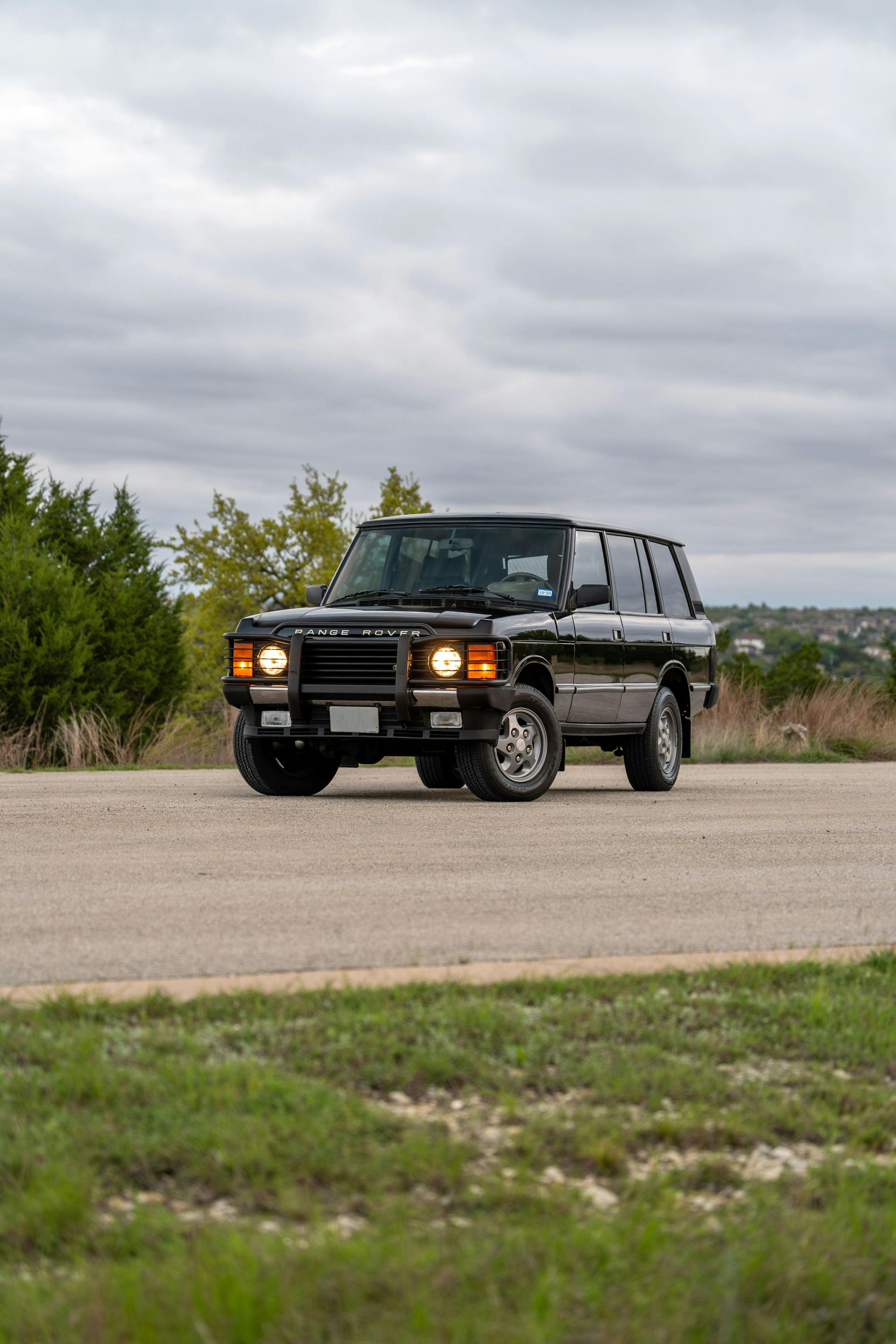 1994 Range Rover LWB in Beluga Black over Dark Sable in Austin, TX.