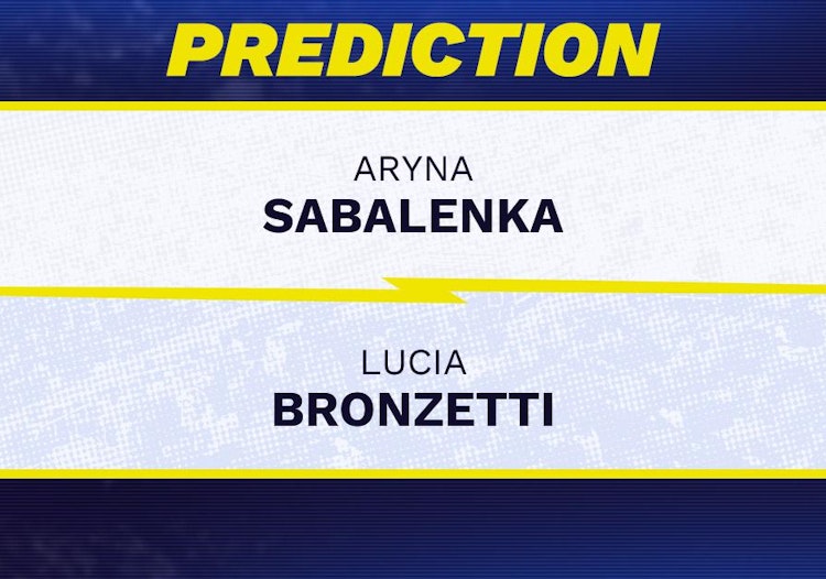 Aryna Sabalenka vs Lucia Bronzetti Tennis Prediction.