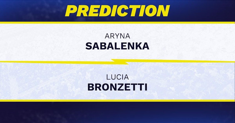 Aryna Sabalenka vs Lucia Bronzetti Tennis Prediction.