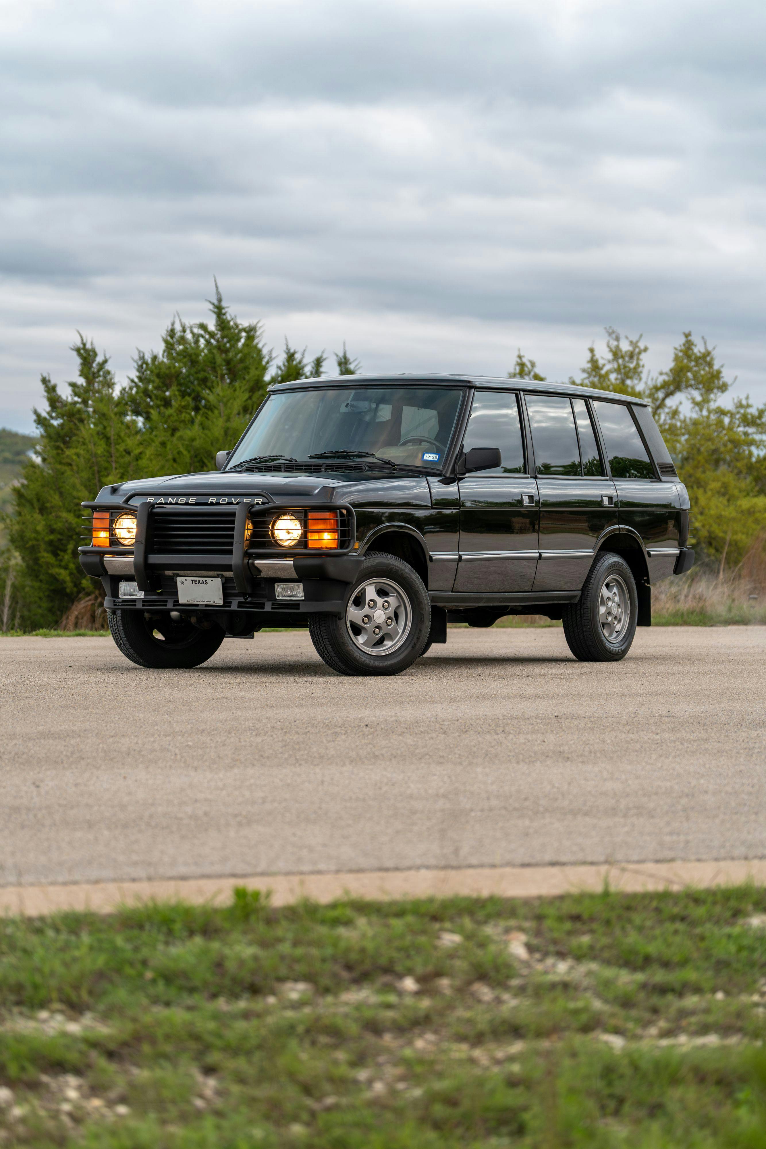 1994 Range Rover LWB in Beluga Black over Dark Sable in Austin, TX.