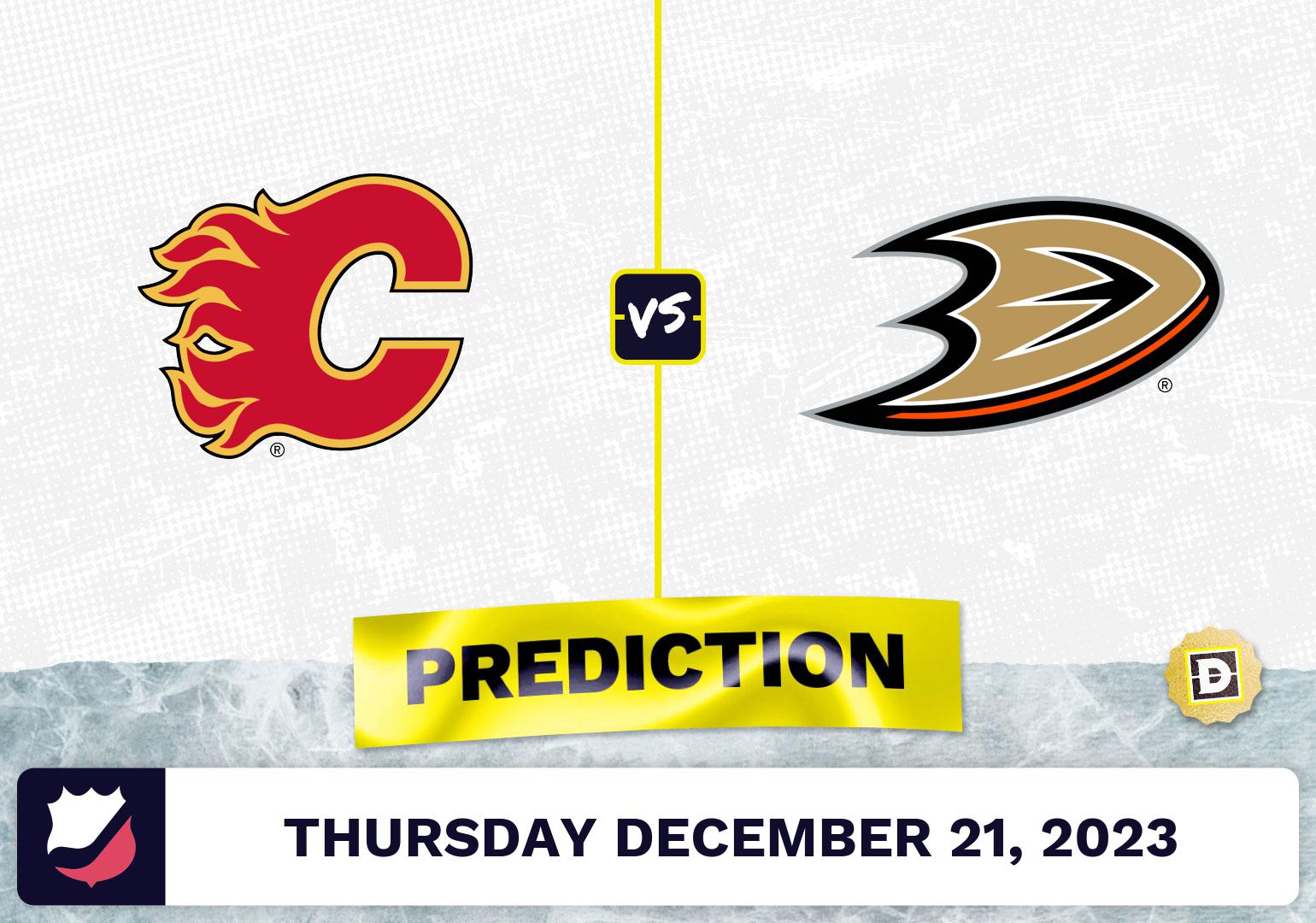 Calgary Flames vs. Anaheim Ducks Prediction, Odds, NHL Picks  [12/21/2023]