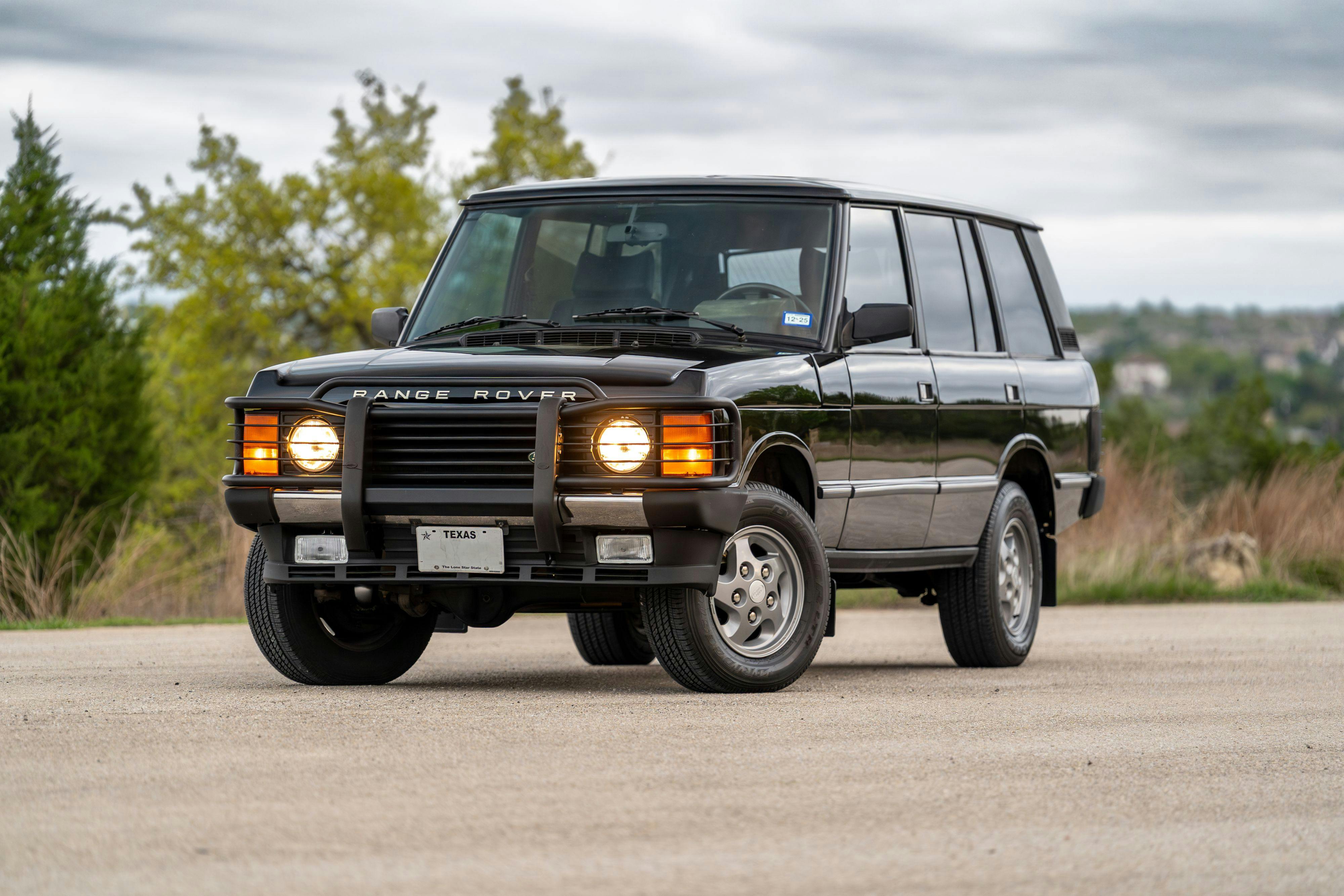 1994 Range Rover LWB in Beluga Black over Dark Sable in Austin, TX.