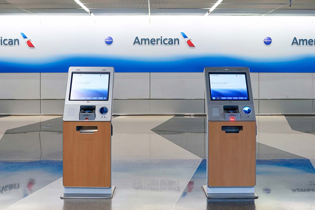 American Airlines Digital Kiosks
