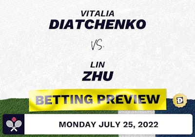 Vitalia Diatchenko vs. Lin Zhu Predictions - Jul 25, 2022