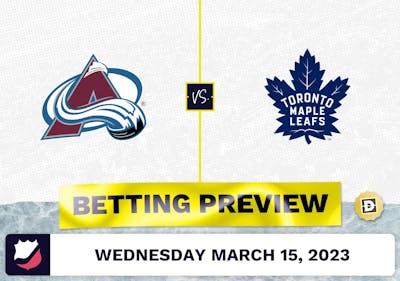 Avalanche vs. Maple Leafs Prediction and Odds - Mar 15, 2023