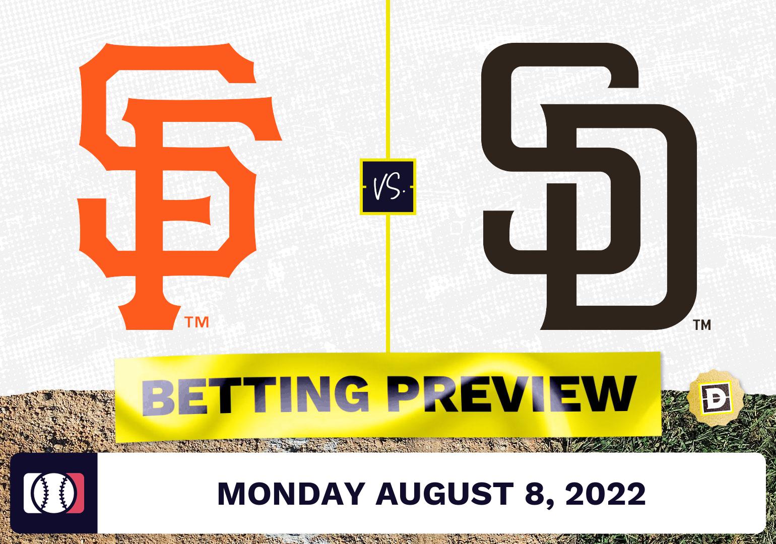 Giants vs. Padres Prediction and Odds - Aug 8, 2022