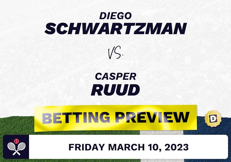 Diego Schwartzman vs. Casper Ruud Predictions - Mar 10, 2023