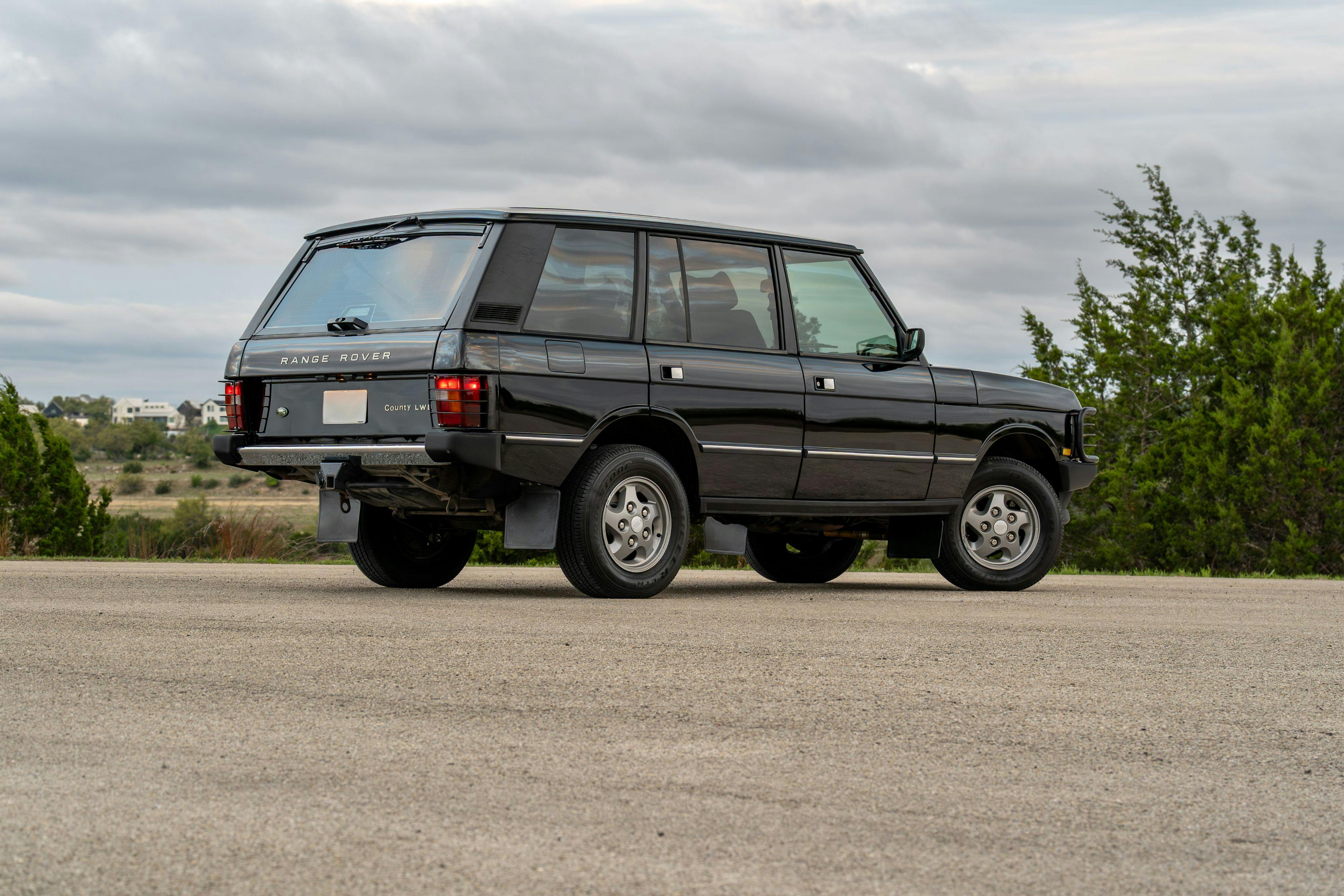 1994 Range Rover LWB in Beluga Black over Dark Sable in Austin, TX.