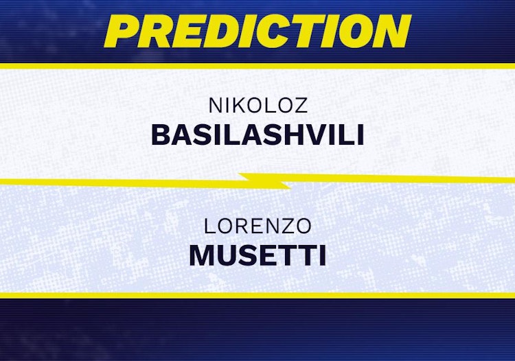 Nikoloz Basilashvili vs Lorenzo Musetti Tennis Prediction.