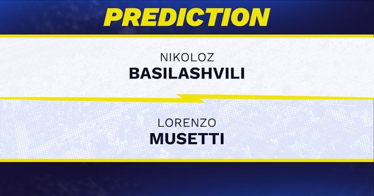Nikoloz Basilashvili vs Lorenzo Musetti Tennis Prediction.