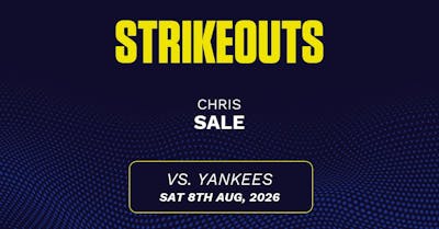 Chris Sale projections August 8: Strikeouts, outs, and earned runs vs. Yankees [2026]