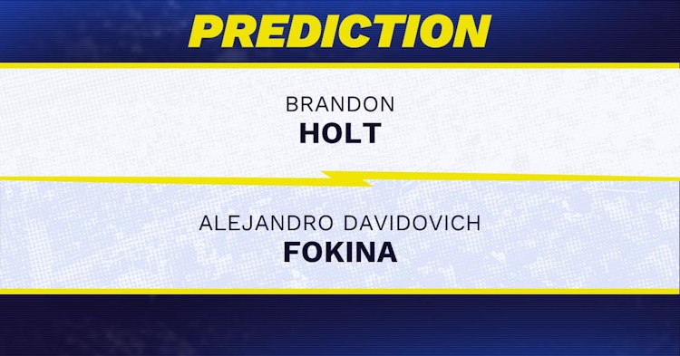 Brandon Holt vs Alejandro Davidovich Fokina Tennis Prediction.