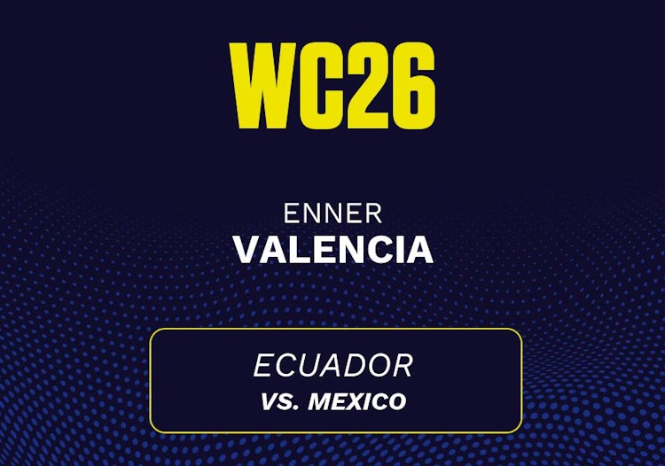 Enner Valencia projected stats for Tuesday, June 30, 2026.