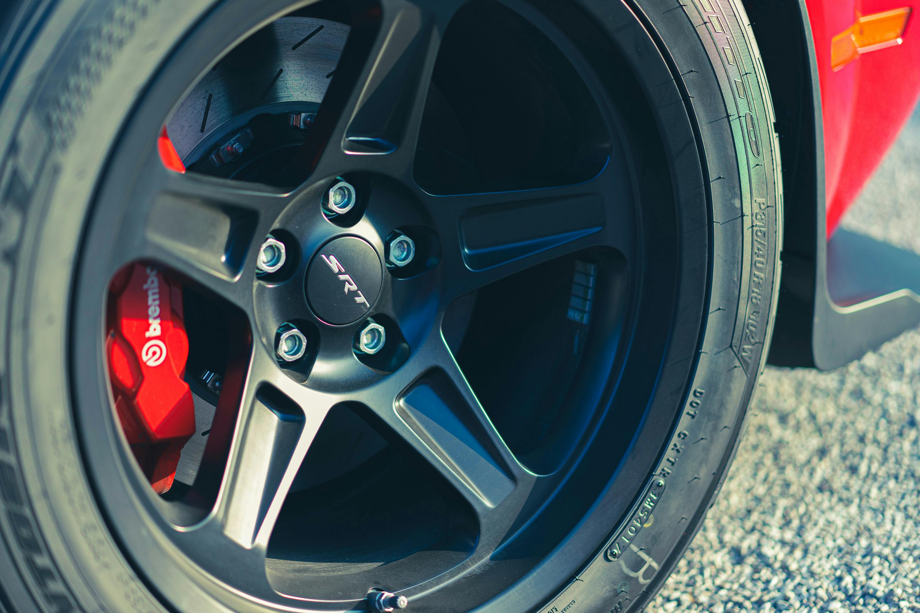 Front Wheel on a Dodge Demon